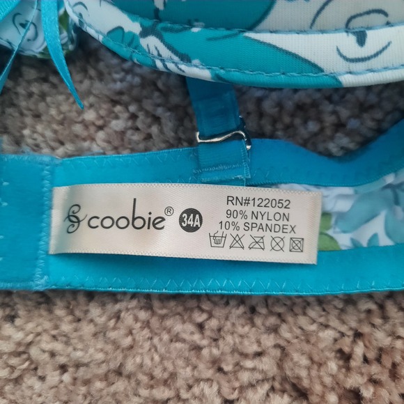 NWT Coobie 34 A Bra..  Padded Underwire, removable straps - Picture 3 of 4